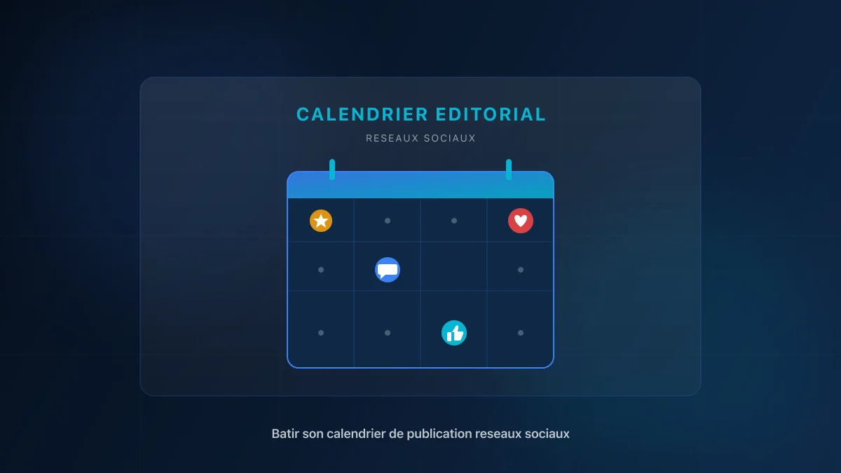 Calendrier de publication réseaux sociaux : la méthode
